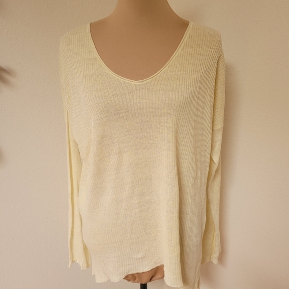 Eileen Fisher Yellow Sweater - Picture 1 of 4